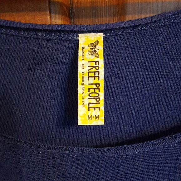 Free People Blue Long Sleeve Top - Picture 5 of 5